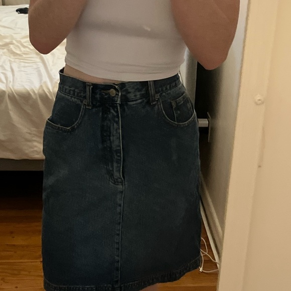 Line denim jean skirt size 8 - Picture 3 of 7